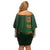 Ireland Celtic Knot and Clover Design Off Shoulder Short Dress