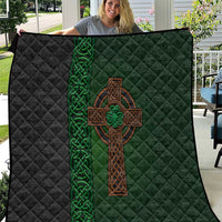 Ireland Celtic Knot and Clover Design Quilt