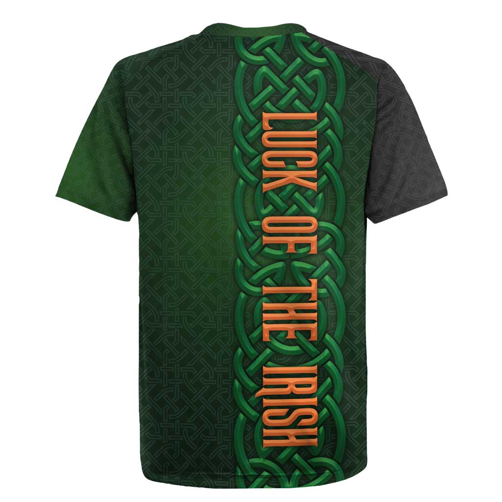 Ireland Celtic Knot and Clover Design Rugby Jersey