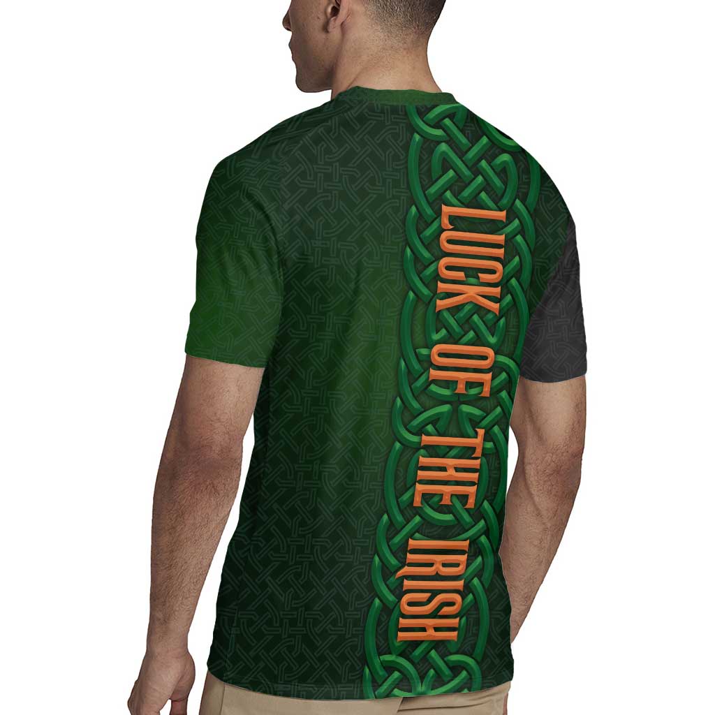 Ireland Celtic Knot and Clover Design Rugby Jersey