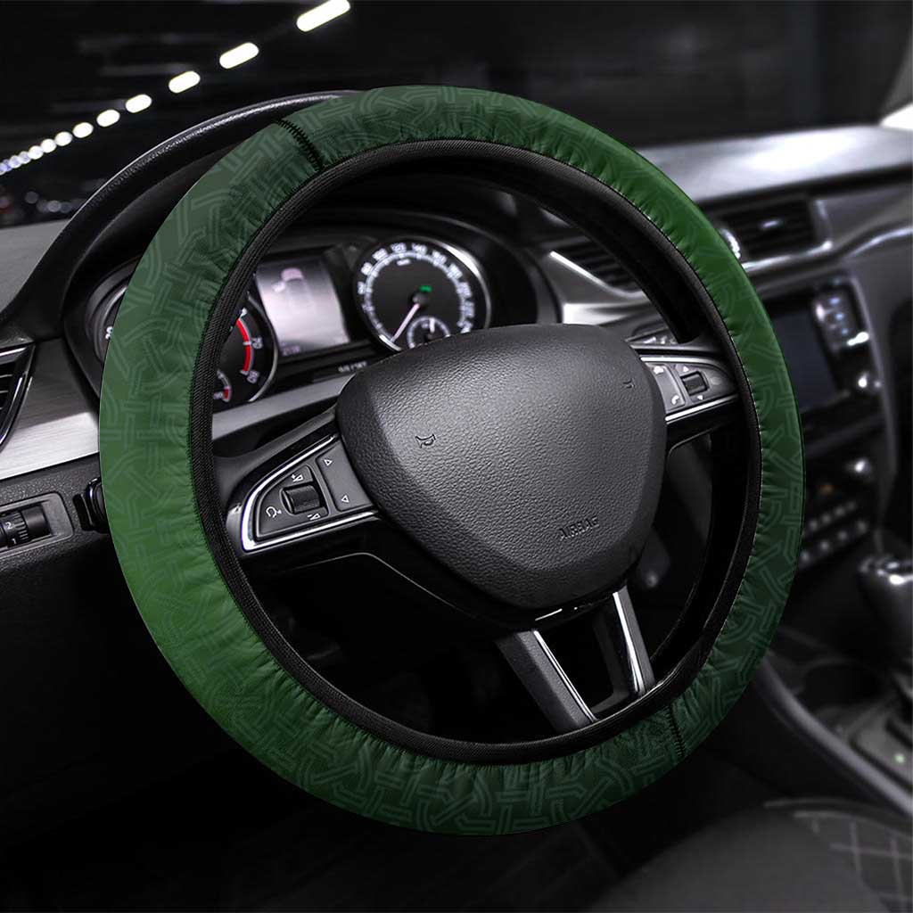 Ireland Celtic Knot and Clover Design Steering Wheel Cover