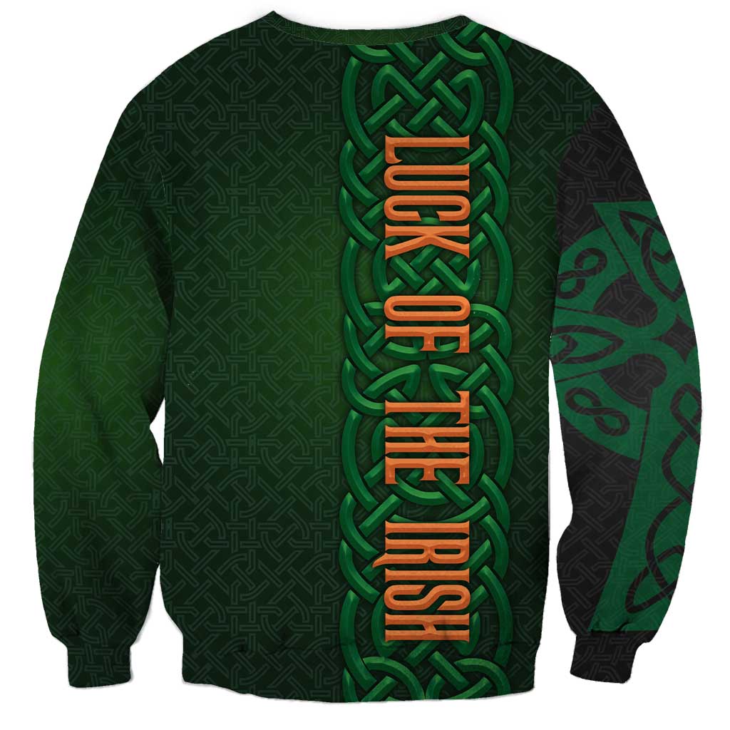 Ireland Celtic Knot and Clover Design Sweatshirt