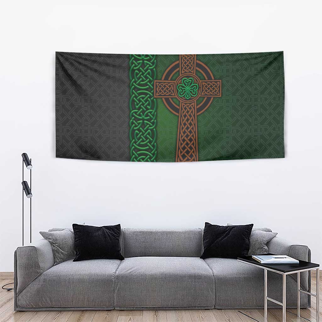 Ireland Celtic Knot and Clover Design Tapestry
