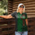 Ireland Celtic Knot and Clover Design Women Polo Shirt