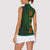 Ireland Celtic Knot and Clover Design Women Sleeveless Polo Shirt
