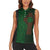 Ireland Celtic Knot and Clover Design Women Sleeveless Polo Shirt