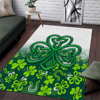 Celtic Knot and Clover Ireland - Inspired Design Area Rug