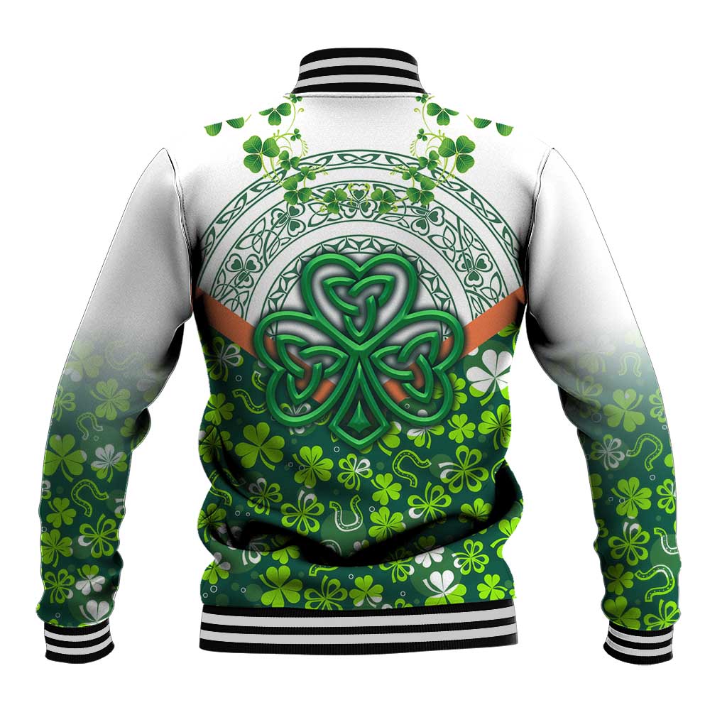 Celtic Knot and Clover Ireland - Inspired Design Baseball Jacket