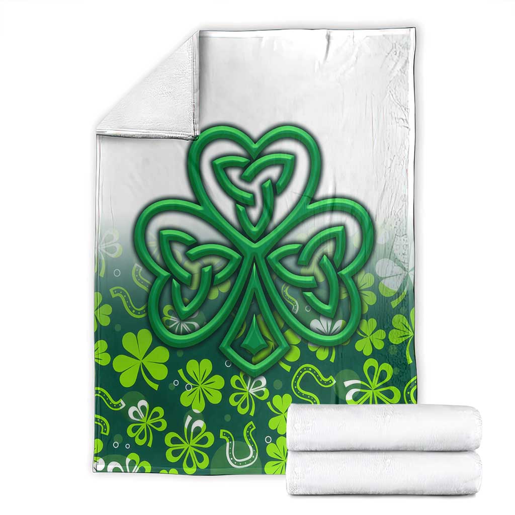 Celtic Knot and Clover Ireland - Inspired Design Blanket