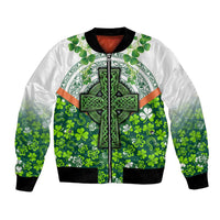 Celtic Knot and Clover Ireland - Inspired Design Bomber Jacket