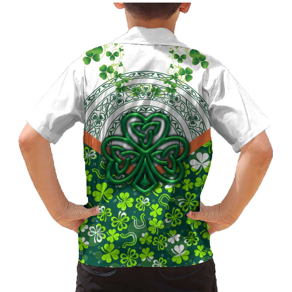 Celtic Knot and Clover Ireland - Inspired Design Family Matching Mermaid Dress and Hawaiian Shirt