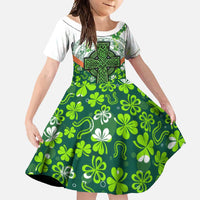 Celtic Knot and Clover Ireland - Inspired Design Family Matching Mermaid Dress and Hawaiian Shirt