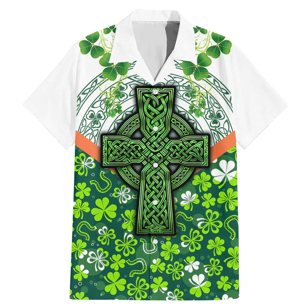 Celtic Knot and Clover Ireland - Inspired Design Family Matching Mermaid Dress and Hawaiian Shirt