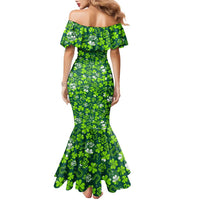 Celtic Knot and Clover Ireland - Inspired Design Family Matching Mermaid Dress and Hawaiian Shirt