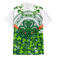 Celtic Knot and Clover Ireland - Inspired Design Family Matching Short Sleeve Bodycon Dress and Hawaiian Shirt