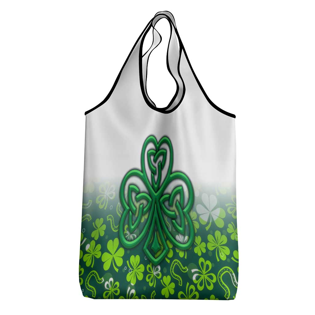 Celtic Knot and Clover Ireland - Inspired Design Grocery Bag
