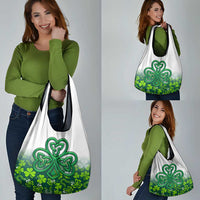 Celtic Knot and Clover Ireland - Inspired Design Grocery Bag