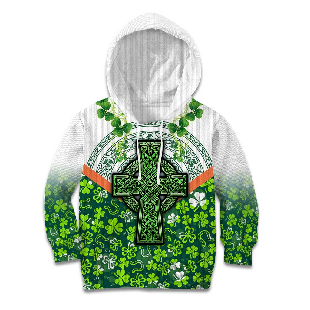 Celtic Knot and Clover Ireland - Inspired Design Kid Hoodie