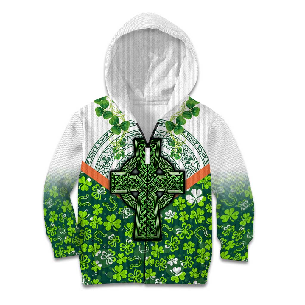 Celtic Knot and Clover Ireland - Inspired Design Kid Hoodie
