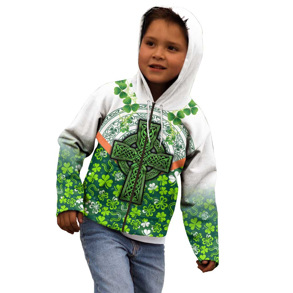 Celtic Knot and Clover Ireland - Inspired Design Kid Hoodie
