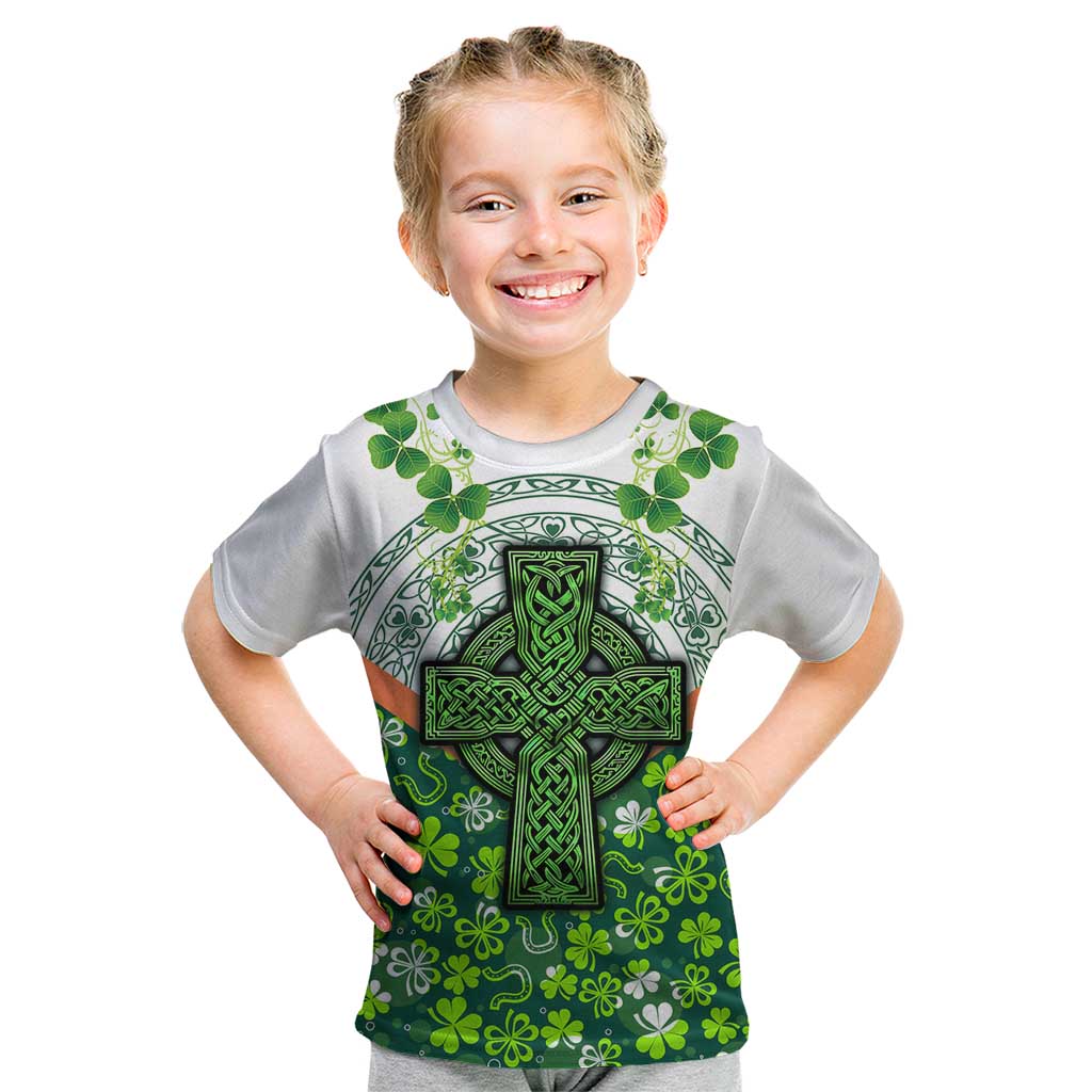 Celtic Knot and Clover Ireland - Inspired Design Kid T Shirt