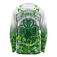 Celtic Knot and Clover Ireland - Inspired Design Long Sleeve Shirt