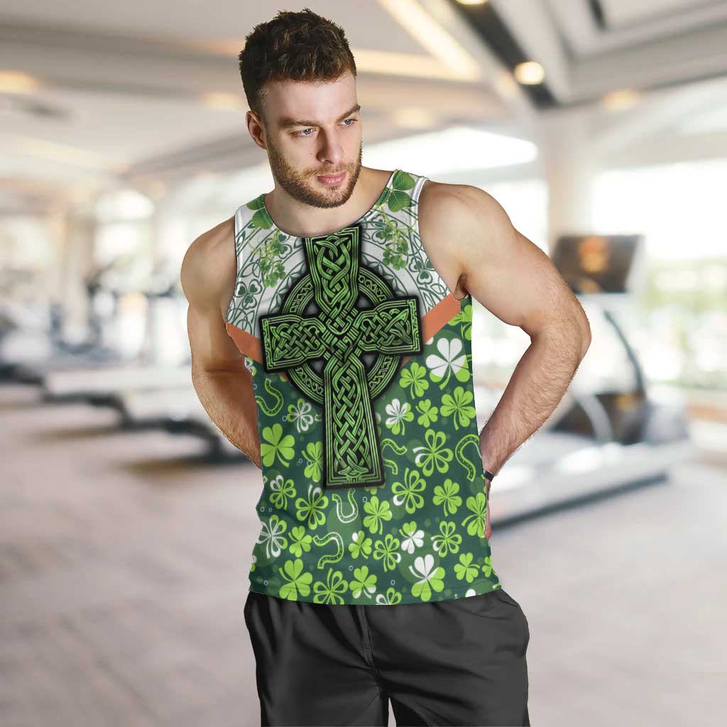 Celtic Knot and Clover Ireland - Inspired Design Men Tank Top
