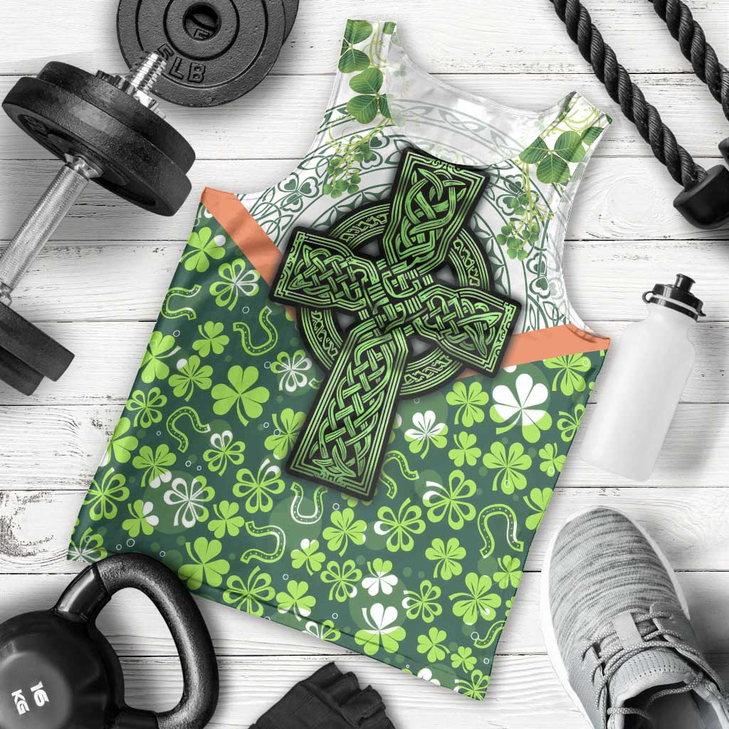 Celtic Knot and Clover Ireland - Inspired Design Men Tank Top