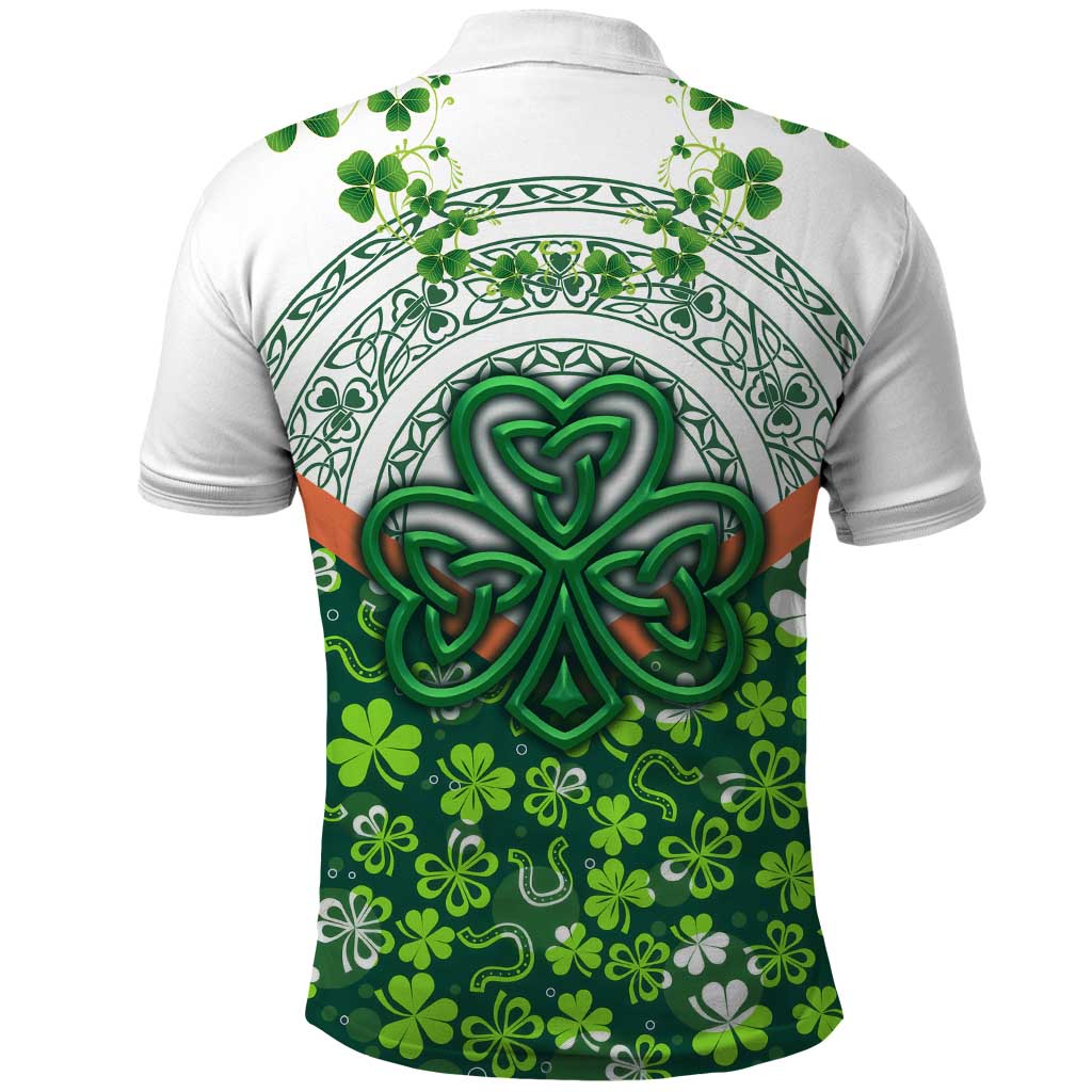 Celtic Knot and Clover Ireland - Inspired Design Polo Shirt