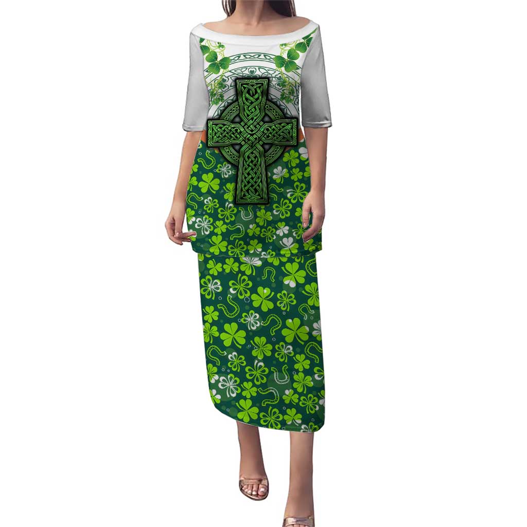 Celtic Knot and Clover Ireland - Inspired Design Puletasi