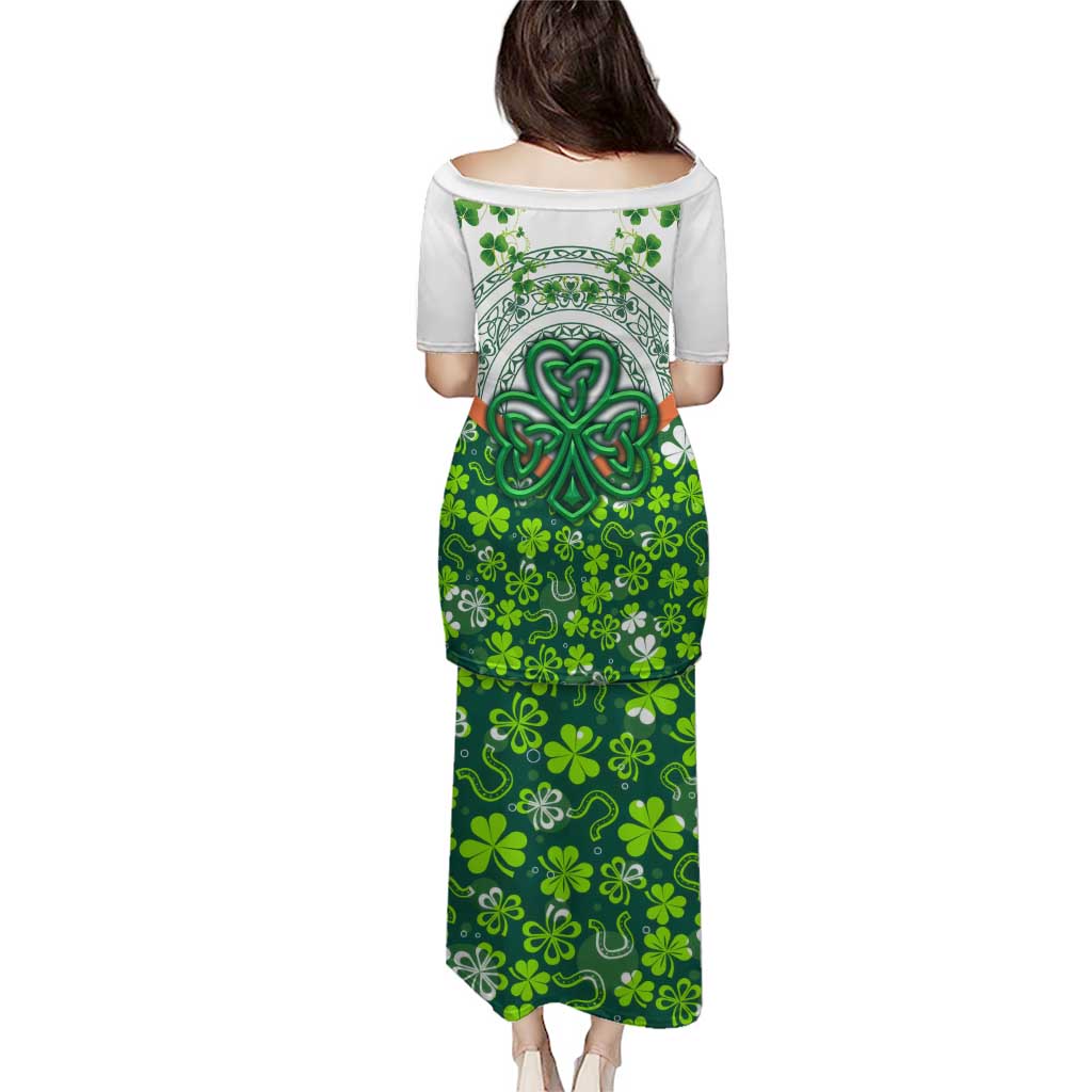Celtic Knot and Clover Ireland - Inspired Design Puletasi