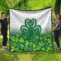 Celtic Knot and Clover Ireland - Inspired Design Quilt