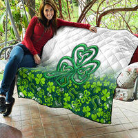 Celtic Knot and Clover Ireland - Inspired Design Quilt