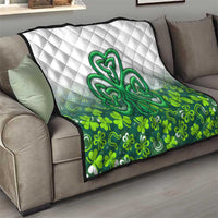 Celtic Knot and Clover Ireland - Inspired Design Quilt