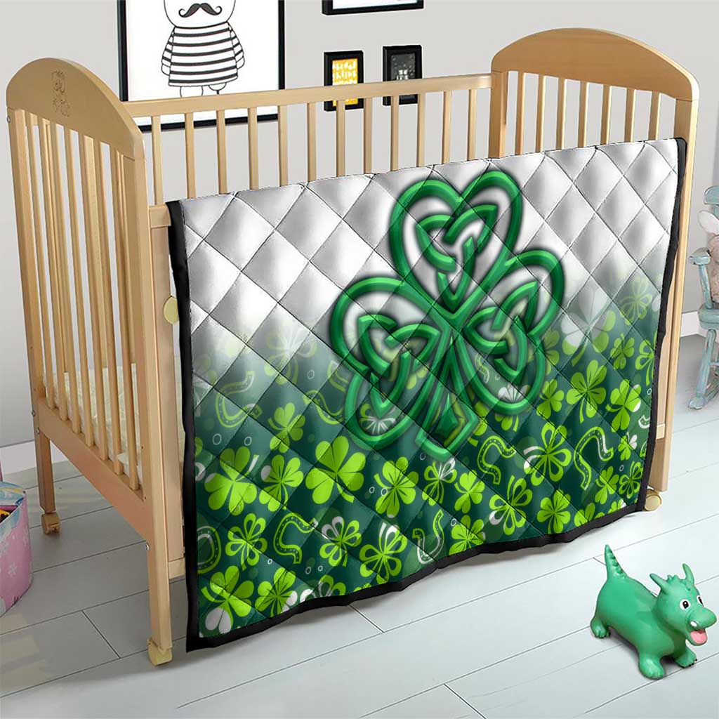 Celtic Knot and Clover Ireland - Inspired Design Quilt