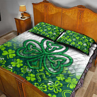 Celtic Knot and Clover Ireland - Inspired Design Quilt Bed Set
