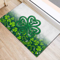 Celtic Knot and Clover Ireland - Inspired Design Rubber Doormat