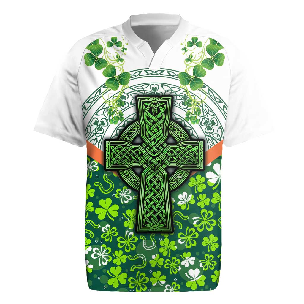 Celtic Knot and Clover Ireland - Inspired Design Rugby Jersey