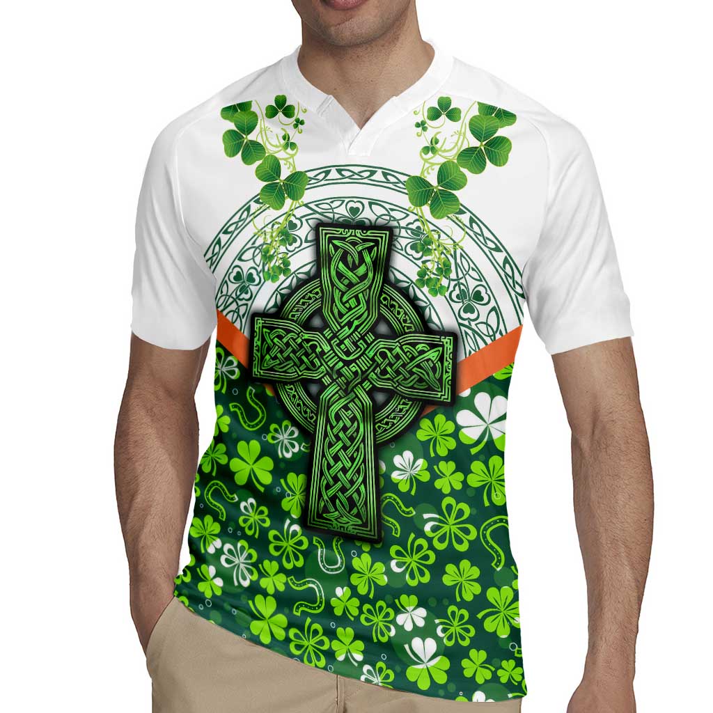 Celtic Knot and Clover Ireland - Inspired Design Rugby Jersey