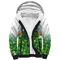 Celtic Knot and Clover Ireland - Inspired Design Sherpa Hoodie