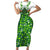 Celtic Knot and Clover Ireland - Inspired Design Short Sleeve Bodycon Dress