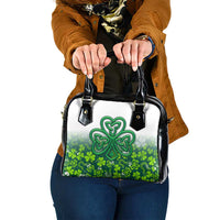Celtic Knot and Clover Ireland - Inspired Design Shoulder Handbag