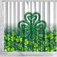 Celtic Knot and Clover Ireland - Inspired Design Shower Curtain