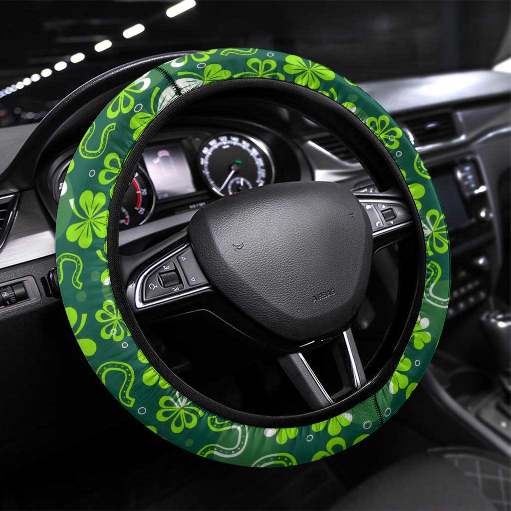 Celtic Knot and Clover Ireland - Inspired Design Steering Wheel Cover