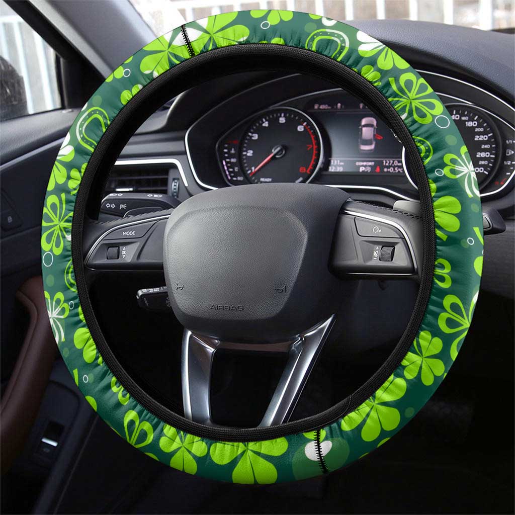 Celtic Knot and Clover Ireland - Inspired Design Steering Wheel Cover