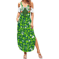 Celtic Knot and Clover Ireland - Inspired Design Summer Maxi Dress