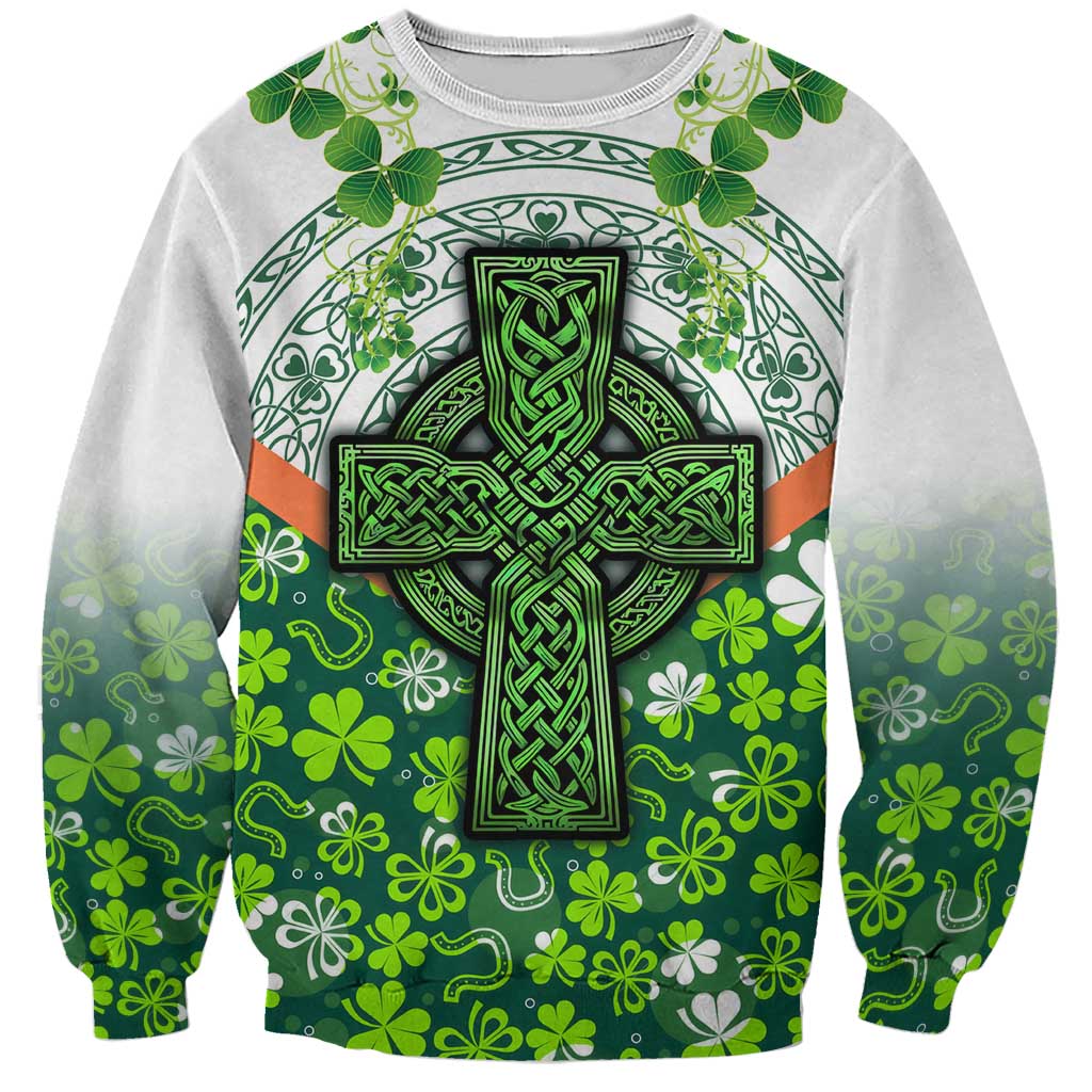 Celtic Knot and Clover Ireland - Inspired Design Sweatshirt