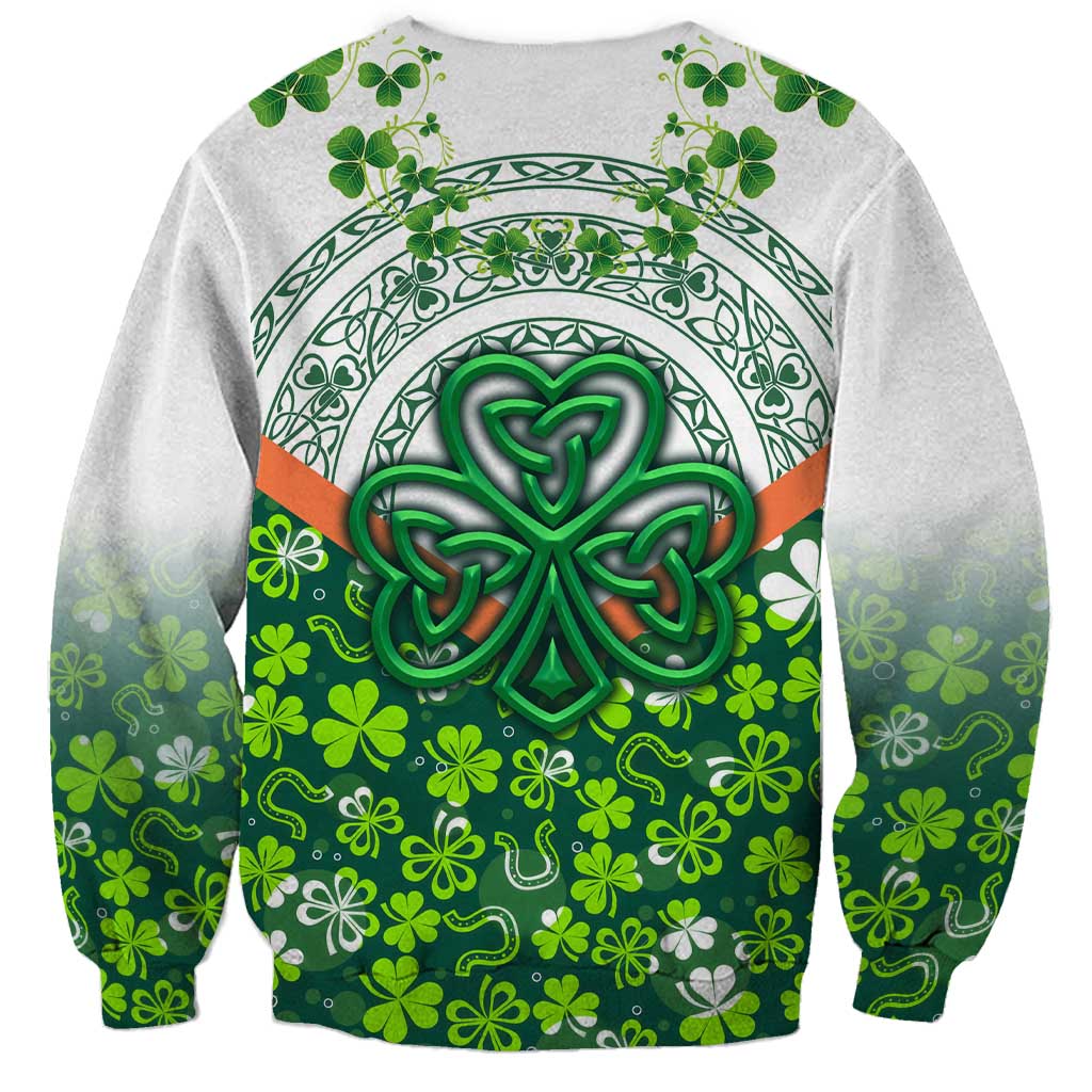 Celtic Knot and Clover Ireland - Inspired Design Sweatshirt