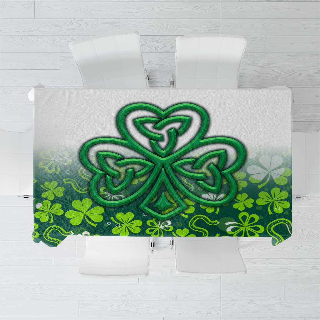 Celtic Knot and Clover Ireland - Inspired Design Tablecloth
