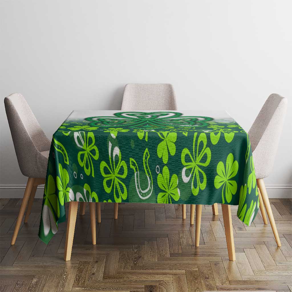 Celtic Knot and Clover Ireland - Inspired Design Tablecloth